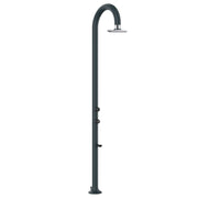 SINED Luna Alu Grey Lcd Aluminium Shower Double Water Connection With Shower Head Iswitch Lcd Grey
