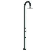 SINED Luna Alu Grey Led Shower In Aluminum Double Water Connection With Shower Head Iswitch Led Grey