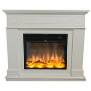 SINED Mpc Camino Pienza Floor Fireplace Composed of Frame and Electric Burner 1500w White