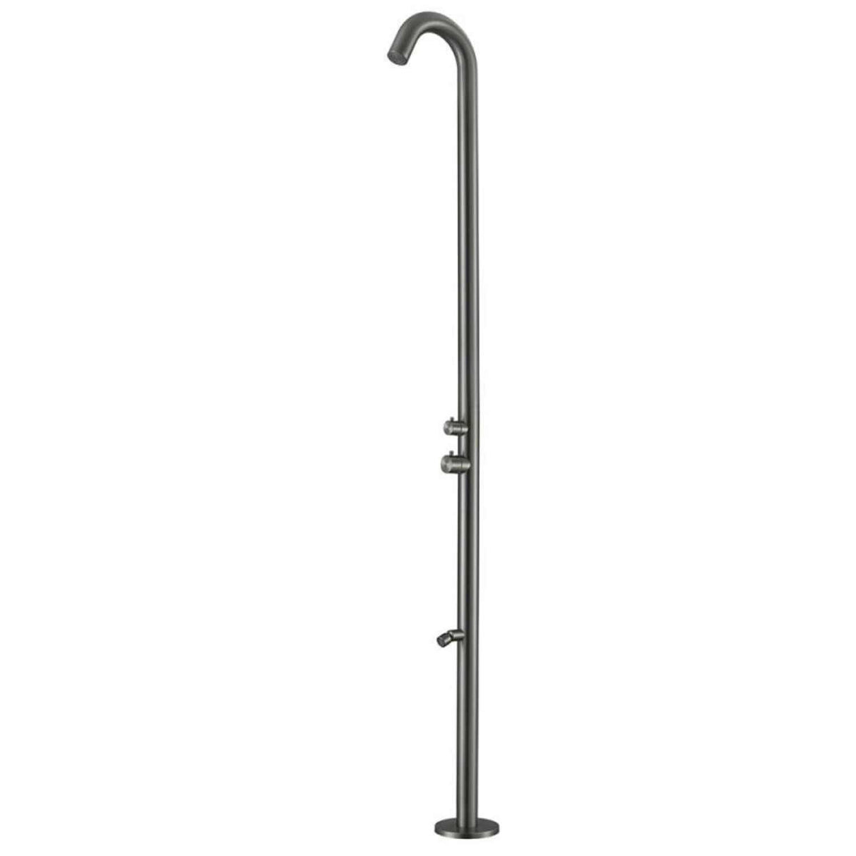 immagine-1-sined-quartu-doccia-per-esterni-in-acciaio-316l-soffione-e-lavapiedi-h-2289-cm-inox-canna-di-fucile-ean-8025431019676