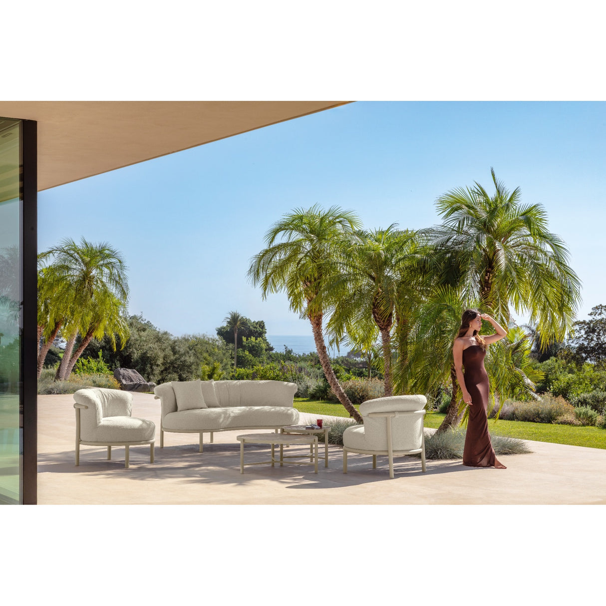 talenti talenti salotto james set sofa 2 poltrone living e tavolo caffe d88 bianco