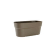 Fioriera rettangolare da esterno in plastica riciclata 100%, 78×38×H35 cm, colore Sand. Tortora. TeraPlast Sirio 78, −30°/+60°C. ean 8051560258877