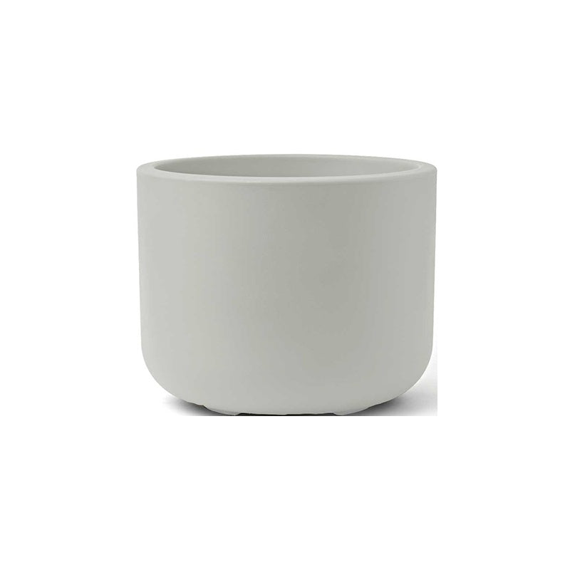Vaso liscio TeraPlast Pulse 50 cm Silver Fog: resina riciclabile, 50 L, sovrapponibile con Moon ed Echo. Indoor e outdoor. Composizioni modulari. ean 8051560280243