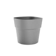 Vaso da esterno Ø58×H47 cm Fog Grey grigio chiaro, plastica riciclata 100%. Resistente da −30° a +60°C ean 8051560259218