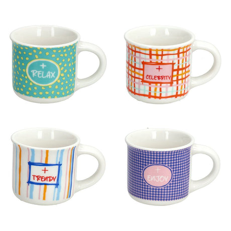 tognana tognana set 4 tazze caffe good vibes 65 cc senza piatto new bone china multicolor ean 8056444538557