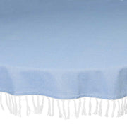 Tognana Chambray Textile Round Tablecloth D 170 cm Blue