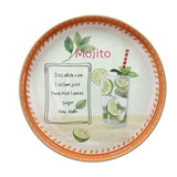 tognana tognana vassoio rotondo mojito serving summer time d 38 cm decorativo polipropilene arancione ean 8056444550337