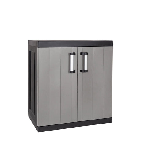 toomax toomax armadio 2 ante garage mega antracitegrigio tortora mobile con ripiani regolabili multiuso ean 8009371022040