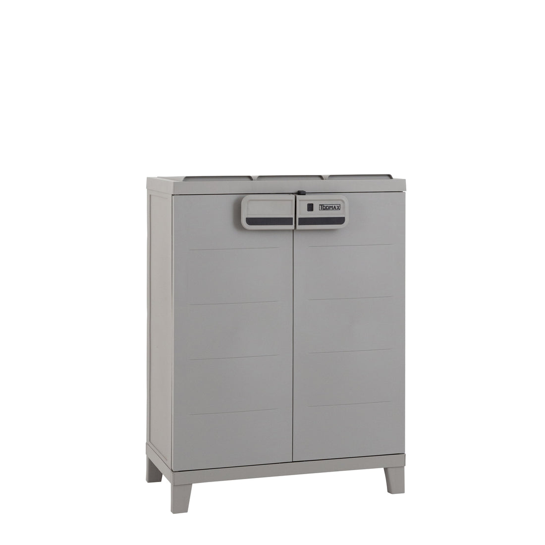 toomax toomax armadio 2 ante second life 66 x 40 cm h 88 cm grigio tortora mobile multiuso in plastica riciclata ean 8009371904551
