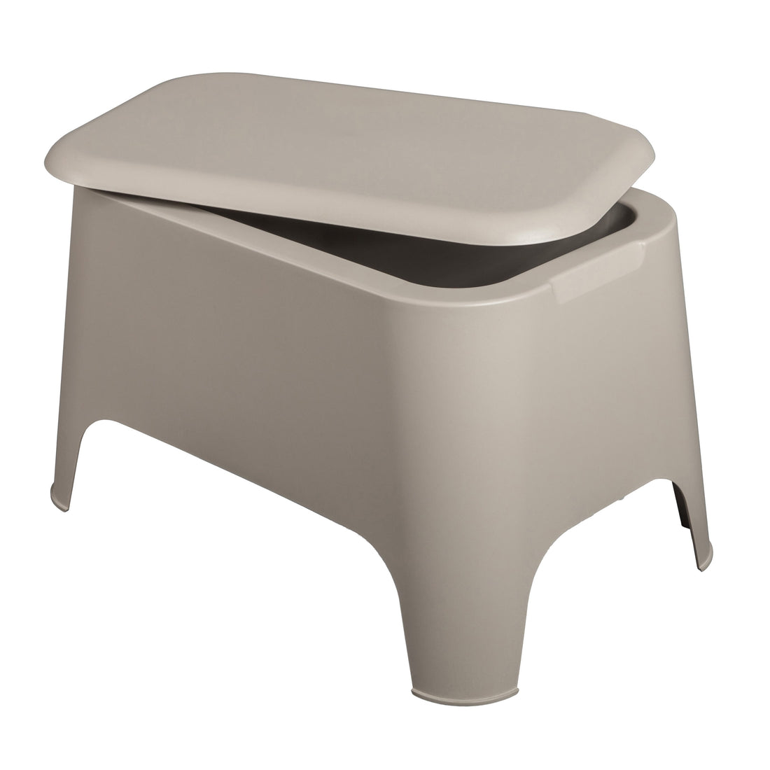 toomax toomax petra tavolino con contenitore e coperchio rimovibile grigio tortora tavolino da esterno resistente ai raggi uv ean 8009371018326
