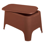 Toomax Petra Coffee Table with Storage and Removable Lid Terracotta – UV Resistant Outdoor Coffee Table
