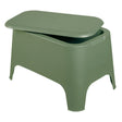 toomax toomax petra tavolino con contenitore e coperchio rimovibile verde salvia tavolino da esterno resistente ai raggi uv ean 8009371018364