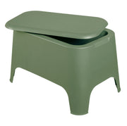 Toomax Petra Coffee Table with Storage and Removable Lid Sage Green - UV Resistant Outdoor Coffee Table
