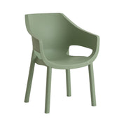 Toomax Luna Sage Green Outdoor Plastic Chair – Stackable and UV Resistant
