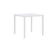 Vermobil Quadris Square Metal Table 80 x 80 cm H 75 cm White