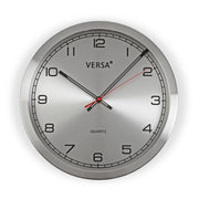 Versa Wall Clock D 30 cm Aluminum Grey