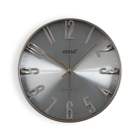 versa versa orologio da parete d 30 cm numeri in evidenza grigio ean 8420327547989
