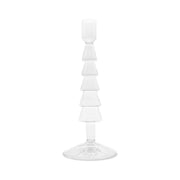 WD LifeStyle Glass Candle Holder H 22 Cm Christmas Tree Shape Transparent Color