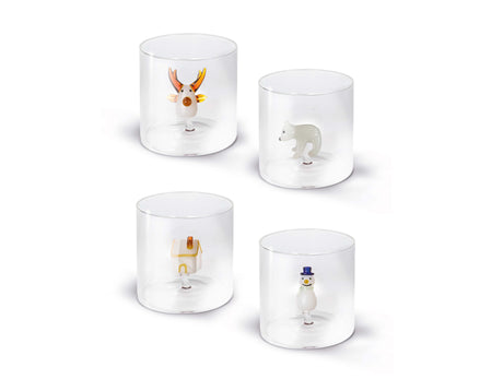 wd lifestyle wd lifestyle bicchiere in vetro borosilocato figure natalizie ass 250 ml 1 pz ean 8053300572649