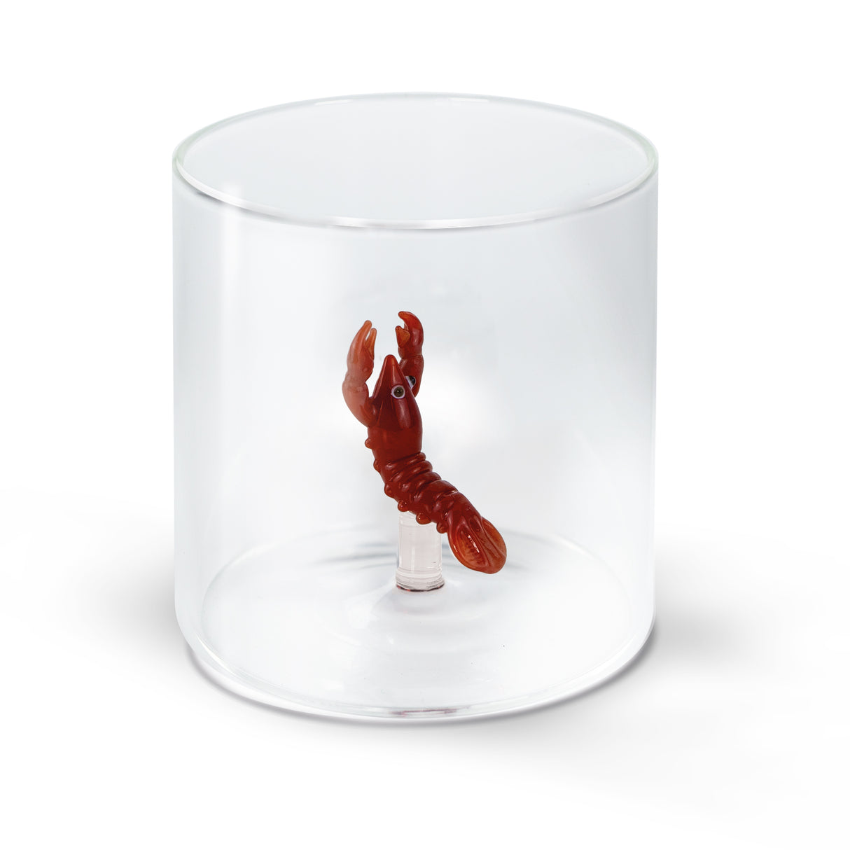 wd lifestyle wd lifestyle bicchiere vetro borosilicato cc 250 ml decoro aragosta ean 8055035681504