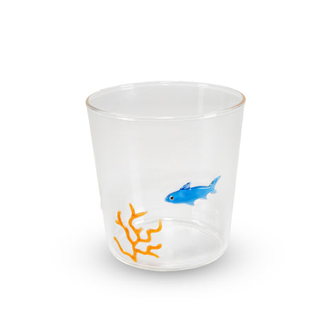 wd lifestyle wd lifestyle bicchiere vetro borosilicato cc 250 ml decoro squalo ean 8055035685281