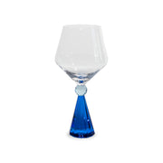 WD LifeStyle Gin and Tonic Glass with Blue Diamond Effect Base