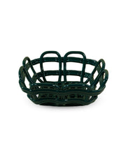 WD LifeStyle Green Stoneware Centerpiece Basket