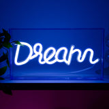 wd lifestyle wd lifestyle insegna neon con cornice in plexiglass 23 x 13 cm decoro dream ean 8053300576425
