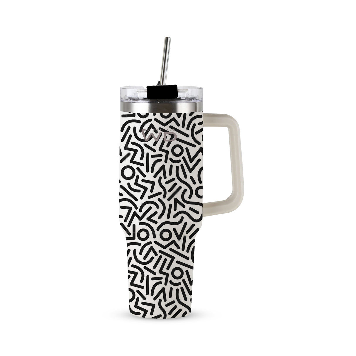wd lifestyle wd lifestyle mug americana in acciaio inox 12 lt decoro geometrico ean 8055035683911
