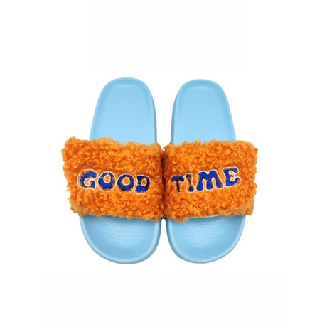 wd lifestyle wd lifestyle pantofole con strap decorazione good time arancione blu taglia ml ean 8055035686455