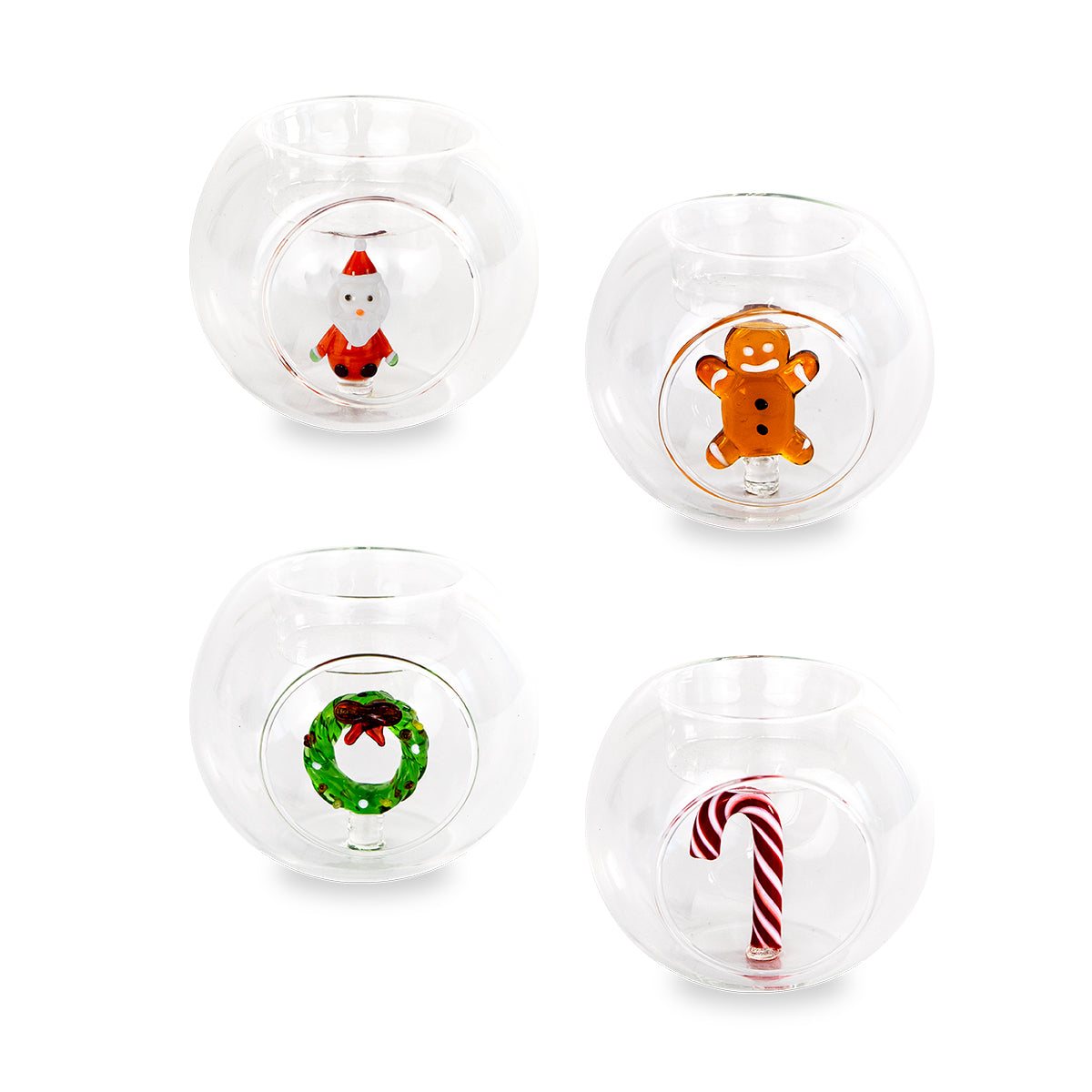 wd lifestyle wd lifestyle porta tealight in vetro con soggetto ass di natale 1 pz ean 8055035681337