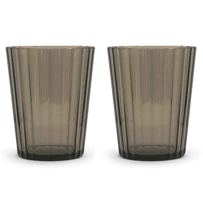 wd lifestyle wd lifestyle set 2 bicchieri in acrilico 370 ml marrone ean 8053300574391