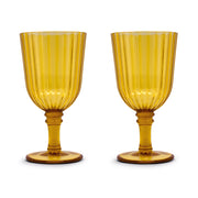 WD LifeStyle Set of 2 Acrylic Goblets 460 ml Amber