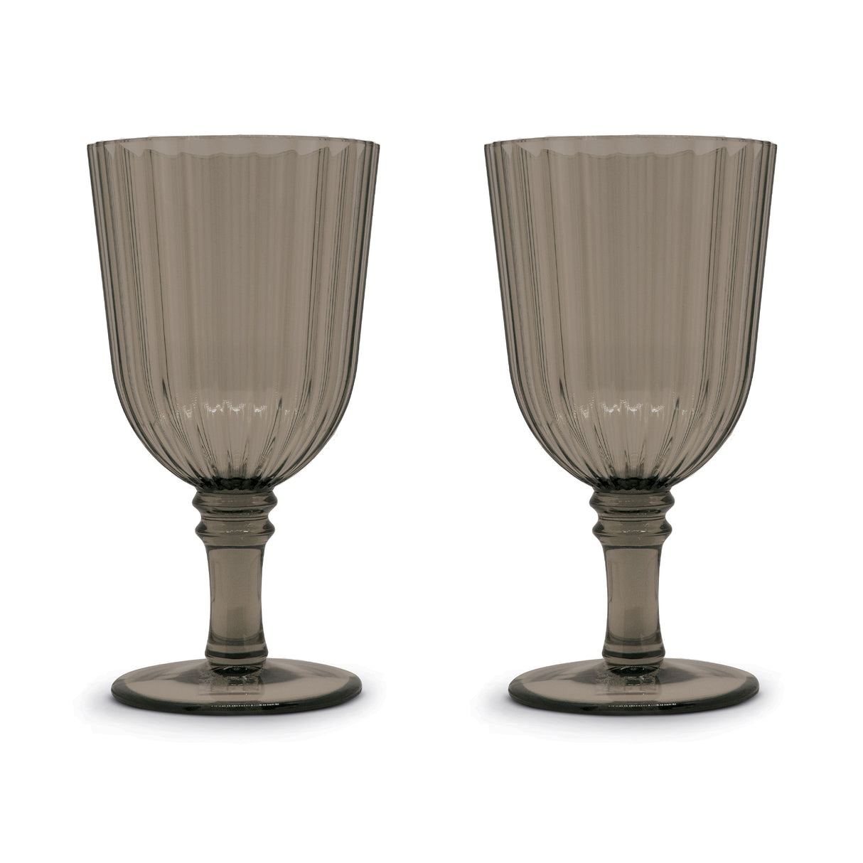wd lifestyle wd lifestyle set 2 calici in acrilico 460 ml marrone ean 8053300574452