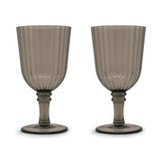 WD LifeStyle Set of 2 Acrylic Goblets 460 ml Brown