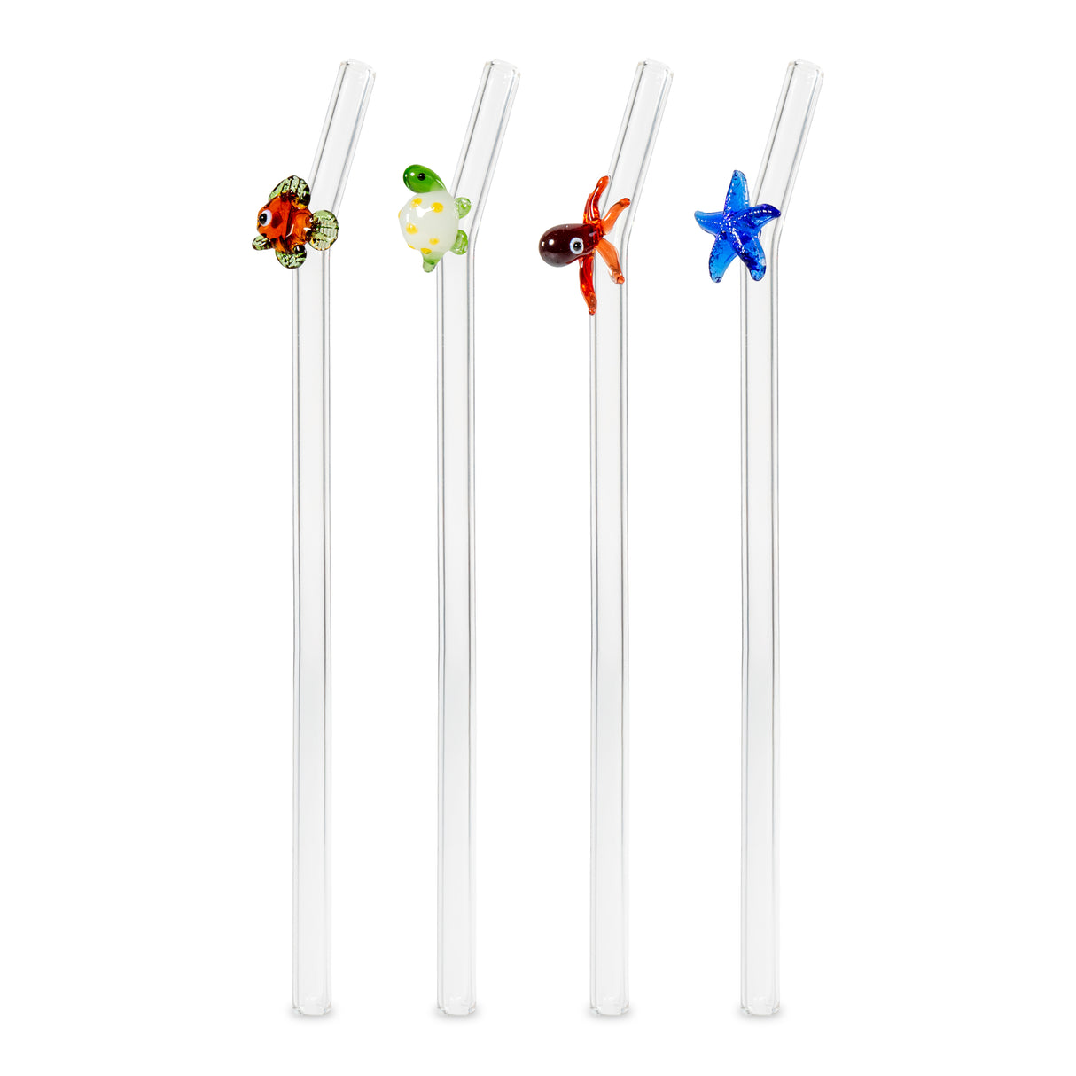 wd lifestyle wd lifestyle set 4 cannucce in vetro scovolino decoro animali marini ean 8055035684680