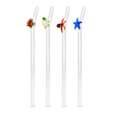 wd lifestyle wd lifestyle set 4 cannucce in vetro scovolino decoro animali marini ean 8055035684680