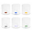 wd lifestyle wd lifestyle set 6 bicchierini vetro borosilicato 10 cm multicolor ean 8055035684338