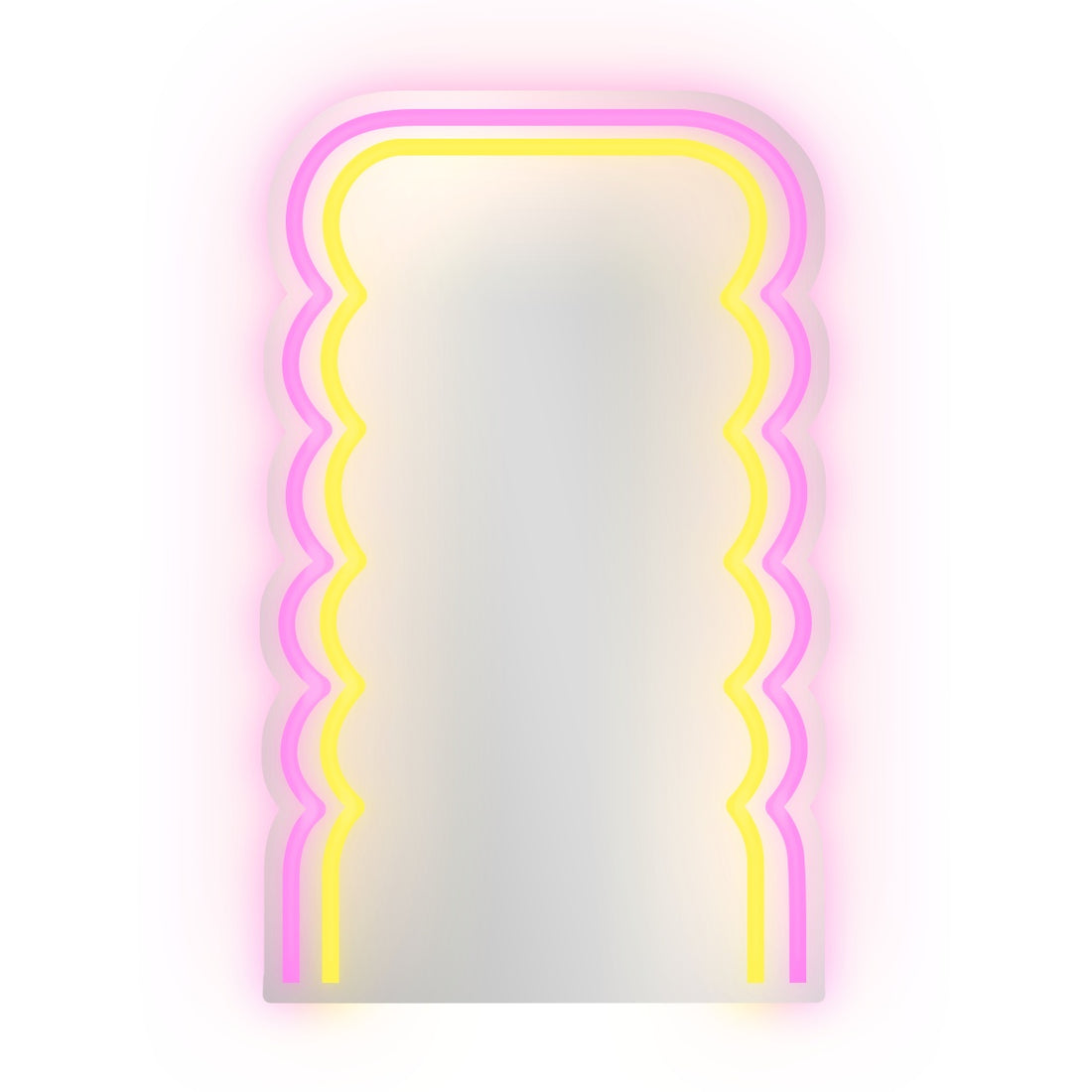 wd lifestyle wd lifestyle specchio decorativo con luci led 20 x 33 cm decoro onde ean 8053300577989