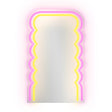 wd lifestyle wd lifestyle specchio decorativo con luci led 20 x 33 cm decoro onde ean 8053300577989