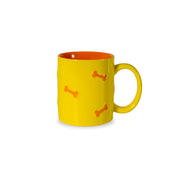 WD LifeStyle Stoneware Mug with Orange Bone Decoration