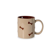 WD LifeStyle Stoneware Mug with Brown Bone Decoration