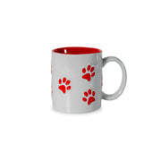 WD LifeStyle Stoneware Mug with Red Paw Decor