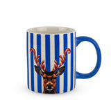 wd lifestyle wd lifestyle tazza new bone china 330 ml decoro corna candy cane blu natale ean 8055035682723