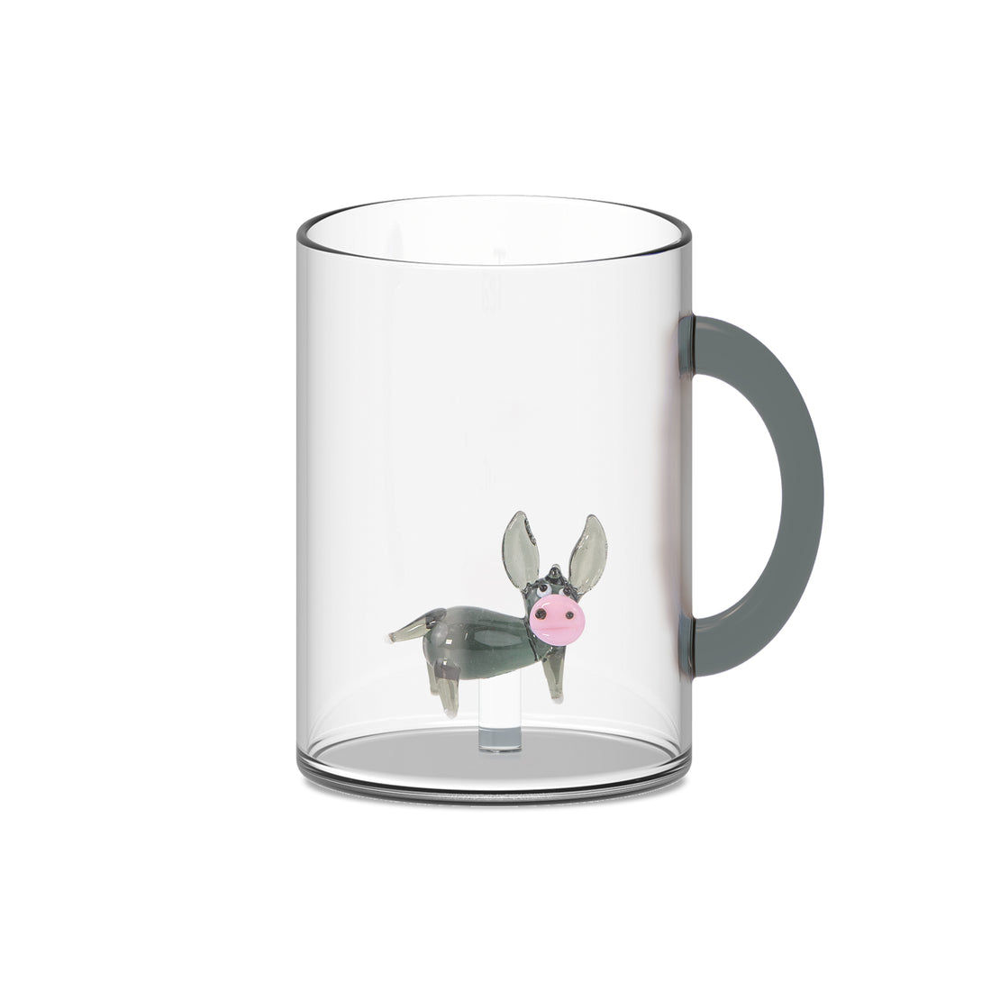 wd lifestyle wd lifestyle tazza vetro borosilicato cc 420 ml decoro asino ean 8055035681443