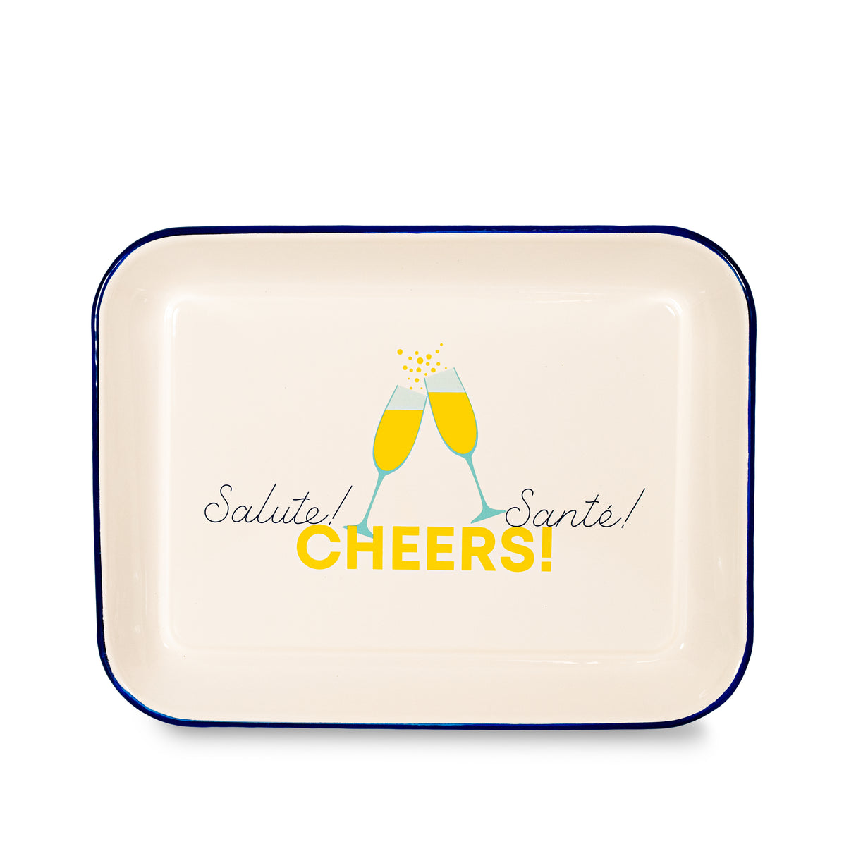 wd lifestyle wd lifestyle vassoio in latta smaltata 34 x 255 cm decoro salute cheers sante ean 8055035683003