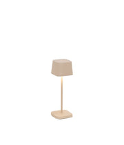 Zafferano Ofelia Micro Table Lamp H 200 Mm 67 x 67 Mm Sand