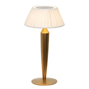 Zafferano Flaminia Portable LED Touch Dimmer Table Lamp Gold