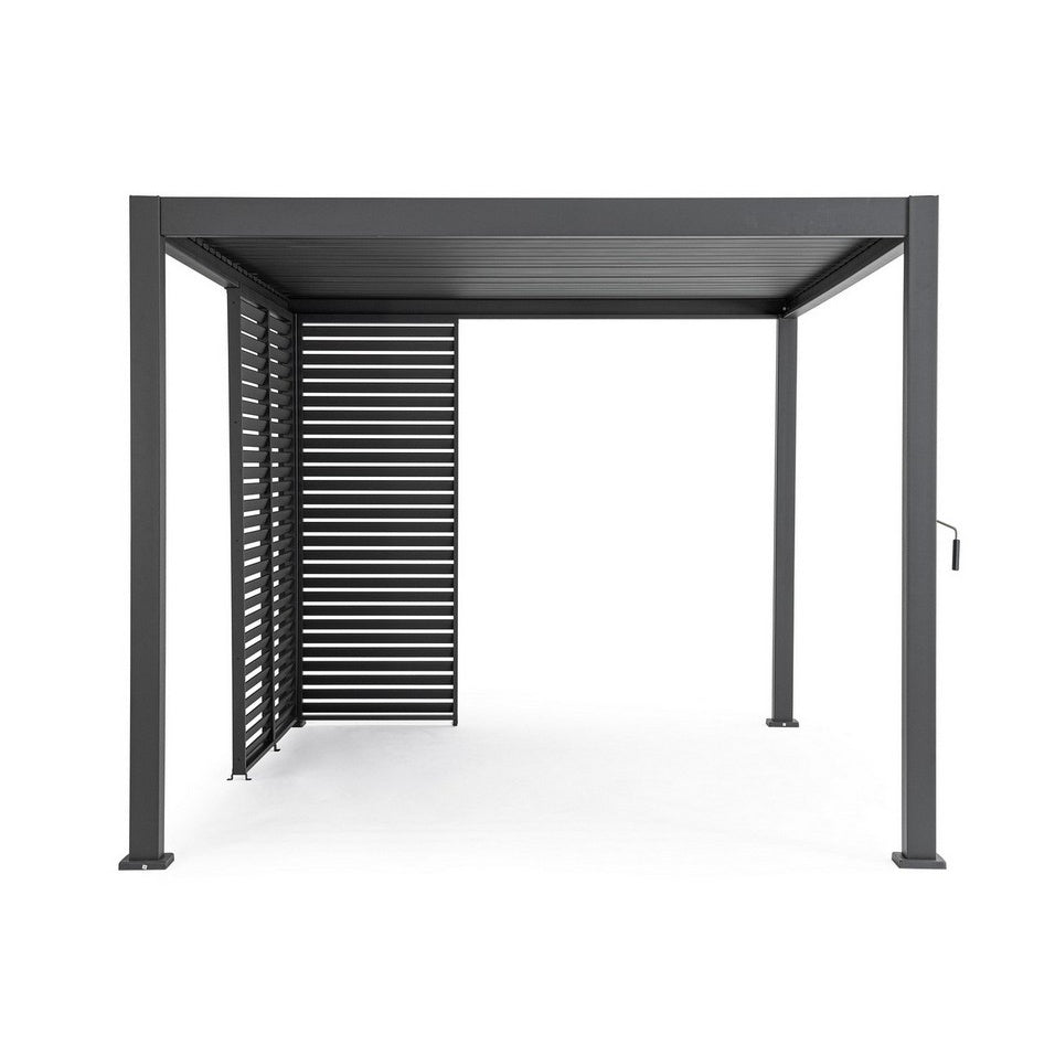 bizzotto bizzotto frangisole laterale per pergola ocean h 238 cm l 93 cm antracite ean 8051836466913