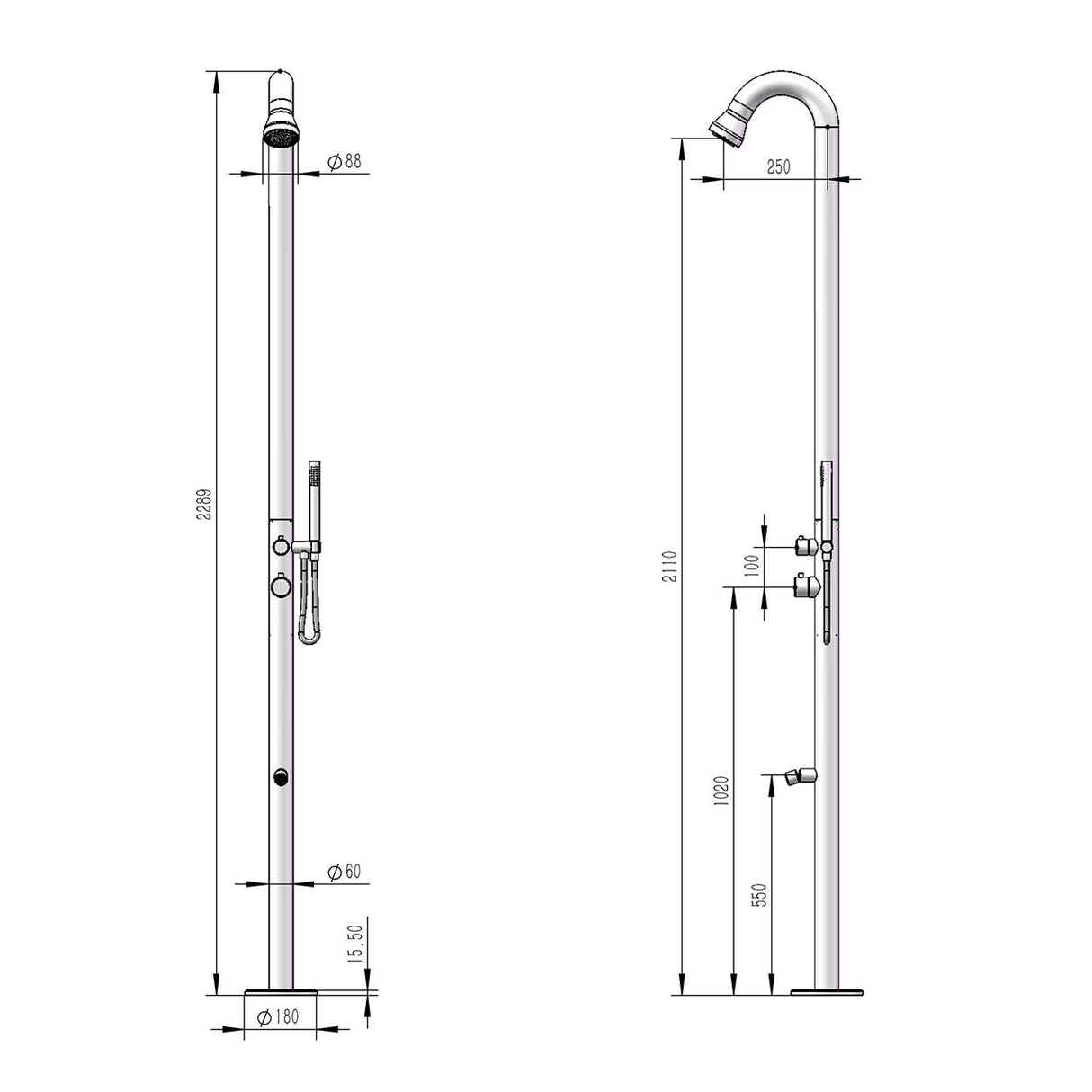 immagine-10-sined-bosa-doccia-da-esterno-in-acciaio-inox-316l-con-doccetta-e-lavapiedi-nero-satinato-ean-8025431016699